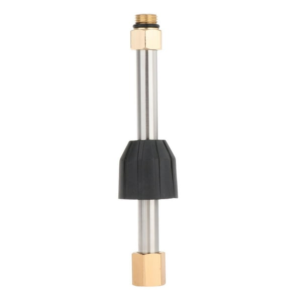 Arandela de varita de extensión, varilla extendida, cabeza de latón portátil, varilla de extensión, ventana, lavado resistente y duradero con varilla 20 CENTÍMETROS