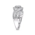 thumbnail image 2 of Everly Unisex Diamond 10K White Gold Engagement Ring, 2 of 6