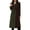 Army Green, variant on Women'S Classic Notched Lapel Double-Breasted Warm Pea Coat Overcoat with Pockets Blue XL