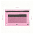 thumbnail image 2 of 3 Compartment Mesh Zipper Pencil Pouch, 10''x 7'' Transparent Lightweight Pen Storage Bag, 2 of 5