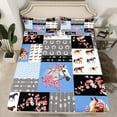 thumbnail image 2 of Manfei 3D Horse Child Full Size Sheets, Rustic Farmhouse Patchwork Bed Sheets, Blossoms Flower Floral Sheet Sets, Microfiber Bedroom Decor, 4 Pieces, 2 of 7