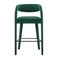 thumbnail image 5 of Modway Pinnacle Performance Velvet Bar Stool Set of Two in Green Black, 5 of 10