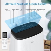 Portable Air Conditioner, 14,000 BTU/9300BTU for Room 500 -700 sq. ft, Indoor Free Standing AC Unit w/ Dehumidifier Function, Fan Mode, Remote Control, For Home, Office, School & Business Rooms