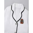 thumbnail image 7 of iiniim Girls School Uniforms Suit Jacket Coat Tops with Shirts Pleated Skirt Anime Sailor Clothings Size 4-14 White 4-5, 7 of 7