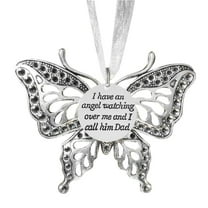 UYUH Butterfly Christmas Tree Pendant Memorial Ornament for Loved Ones Loss Sympathy Gift Keepsake Holiday Decoration Celebration of Life Christmas Remembrance Decor