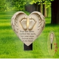 thumbnail image 5 of SLYNSHome Garden Stake Graves Cemetery Decorations Memorial Graveyard Commemorative Plaque for Dad Mom Remembrance Plaque Stake Sympathy Graveside Decor Sign for Outdoor, 5 of 7
