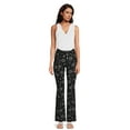 thumbnail image 2 of No Boundaries Juniors Print Flare Pants, 32" Inseam, Sizes XS-XXXL, 2 of 5