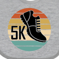 thumbnail image 3 of Inktastic 5K Race Running Retro Sunset Runner Boys or Girls Baby Bib, 3 of 3