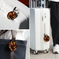 thumbnail image 6 of hanksgiving Leaves 2pcs PU Leather Round Bag Tags with Privacy Cover and Name ID Tag - Suitcase Tags for Travel Luggage, Handbags, Backpacks, School Bags, 6 of 6