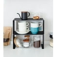 thumbnail image 5 of Yamazaki Home Stackable Kitchen Rack - Storage Organizer Counter Shelf, Steel, Small, Stack up to two, Stackable, No Assembly Req. - 2 pack, 5 of 8