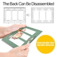 thumbnail image 4 of Yayeee Rocker Switch Wall Plate 3-Gang 6.5"x4.6" Home Decorative Outlet Cover, Lemon Glass, 4 of 6
