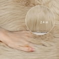 thumbnail image 4 of Unique Bargains Soft Faux Sheepskin Fur Solid Plush Area Rug Carpet Pad for Bedroom Floor Mats Rectangle, 4 of 8