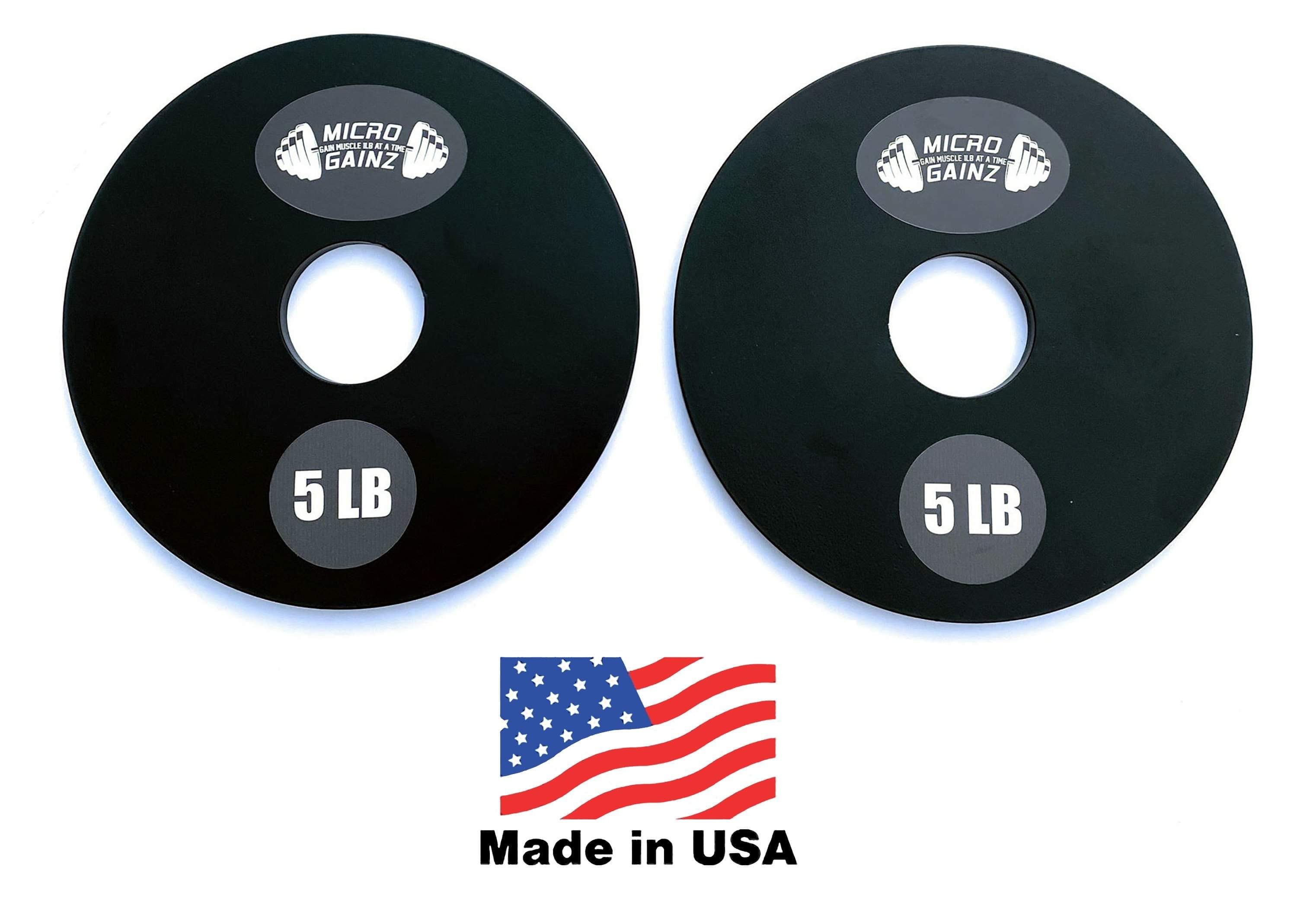 Micro Gainz 5LB Pair of Olympic Weight PlatesFor Olympic Barbells
