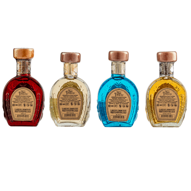 Four Pack Tequila Los Tres Toños 50 Ml Los Tres Toños Tequila