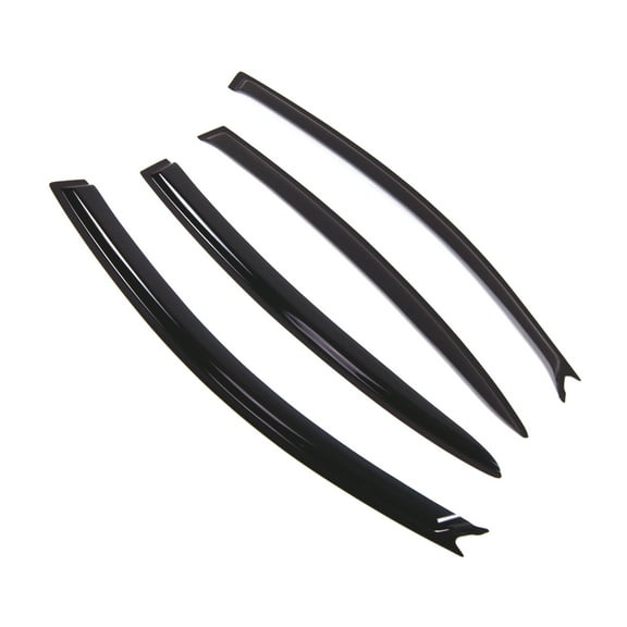 TuningPros Outside Mount Window Visor Deflector Smoke Tinted 4 Pcs Set For 2004-2009 Mazda Mazda3