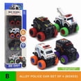 thumbnail image 2 of Esaierr Kids Baby Toys Car Big Wheel Cartoon Car Set Fire Engine Engineering Car 3-6 Y Boys Toys Car, 2 of 6