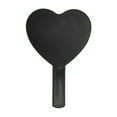 thumbnail image 4 of Unique Bargains 1 Pc Heart-shaped Handheld Mirror for Vacation Travel Black Plastic Glass, 4 of 5