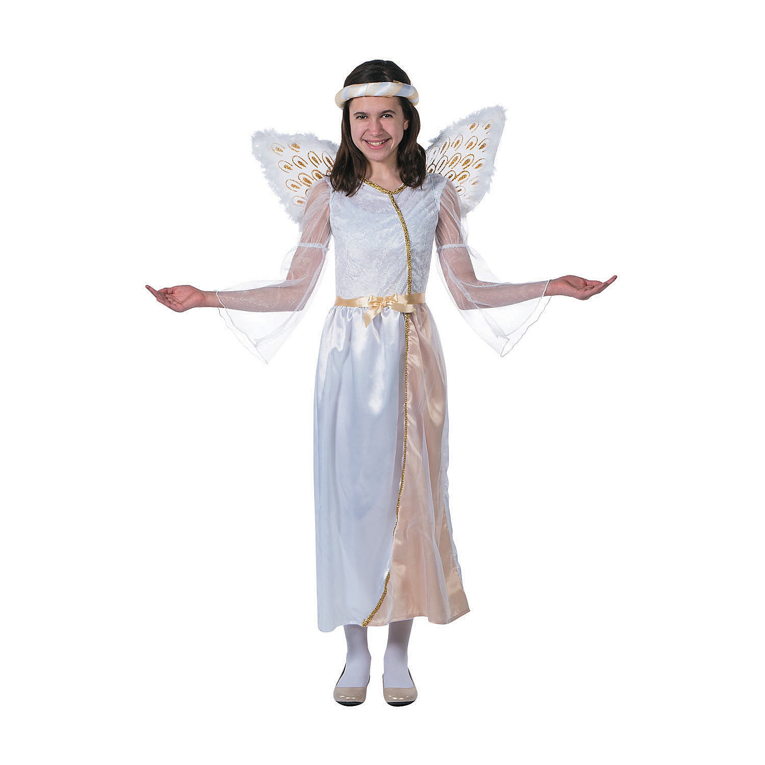 Girl'S Large Premium Angel Costume - Apparel Accessories - 4 Pieces