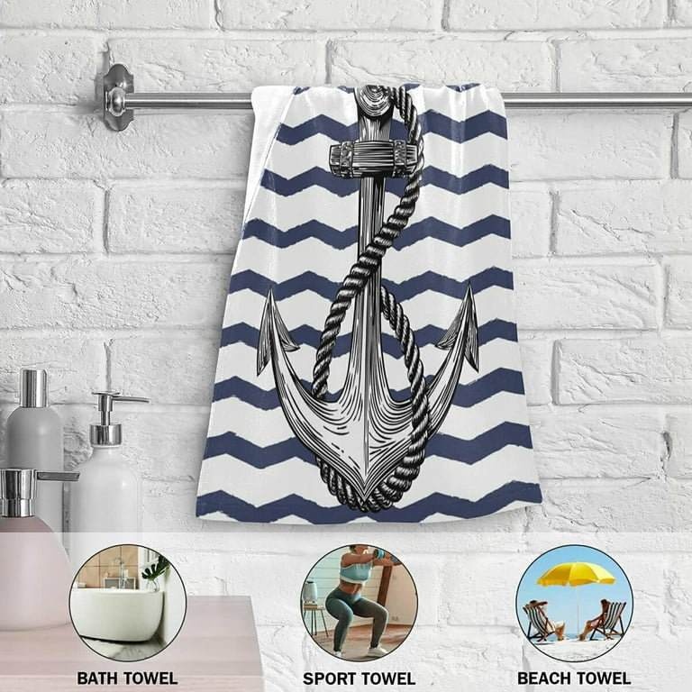 Nautical fingertip towels hotsell