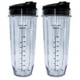 thumbnail image 2 of Blendin 2 Pack 32 Ounce Cup with Sip N Seal Lids, Compatible with Nutri Ninja Auto-iQ 1000W and Duo Blenders, 2 of 4