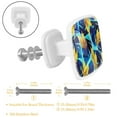 thumbnail image 2 of 4 Pieces Set Drawer Pulls Handle Square Wardrobe Cabinet Knobs with Stainless Steel Screws Furniture Kitchen Decor, 2 of 5
