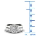 thumbnail image 4 of 1ct TDW Diamond 14K White Gold Cluster Halo Bridal Set, 4 of 4
