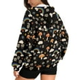 thumbnail image 2 of FOR U DESIGNS Rainbow Mushroom Zipper Hoodies for Women Oversized Sweatshirts for Women Loose Fit Hoodie Size M Long Sleeve Hooded Cardigan Jacket for Women Sportswear, 2 of 7