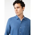 thumbnail image 4 of Free Assembly Men's Double Cloth Stripe Shirt, 4 of 6