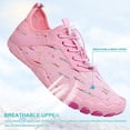 thumbnail image 3 of Barefoot Water Shoes, Breathable Wide Toe Non-Slip Lightweight Footwear, Unisex Sneakers for Men & Women, Zero Drop Comfortable Walking Running Yoga and All Water Sports(pink), 3 of 6