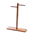 thumbnail image 2 of yotijay Headphone Stand Headset Holder Accessories Support Various Universal Stable Stable Tabletop Portable Wooden Game Headset Stall Walnut Color, 2 of 9