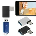 thumbnail image 3 of YongCo 90° Type C To USB Female Data OTG Converter for Phone and More, 3 of 9