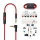 thumbnail image 4 of Audífonos Cable de de 35 mm chapado en oro para Beats Solo HD Studio Pro Mixr (negro + rojo), 4 of 9
