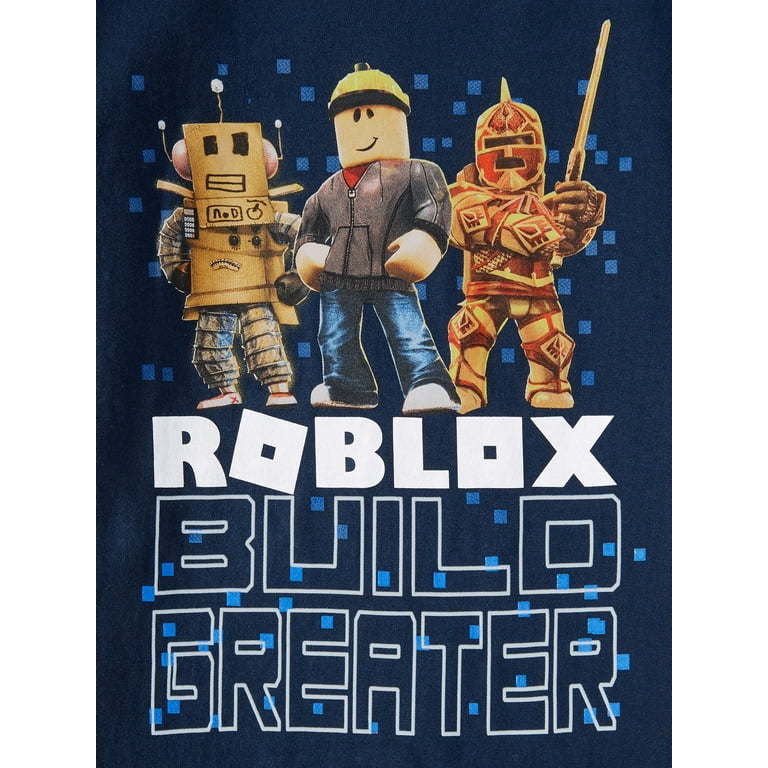 Roblox Build Greater Short Sleeve Graphic T-Shirt, Sizes 4-16