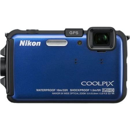 Nikon Coolpix AW100 16 Megapixel Compact Camera, Blue