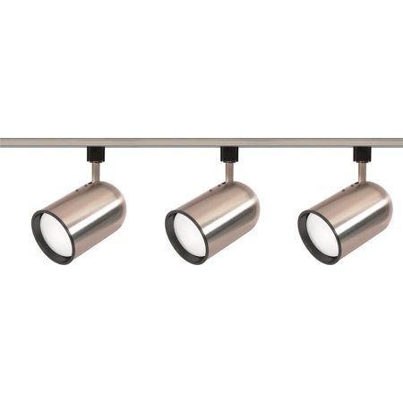 

Track Lighting 3 Light With Brushed Nickel Tones Finish R30/PAR30 5 inch 225 Watts