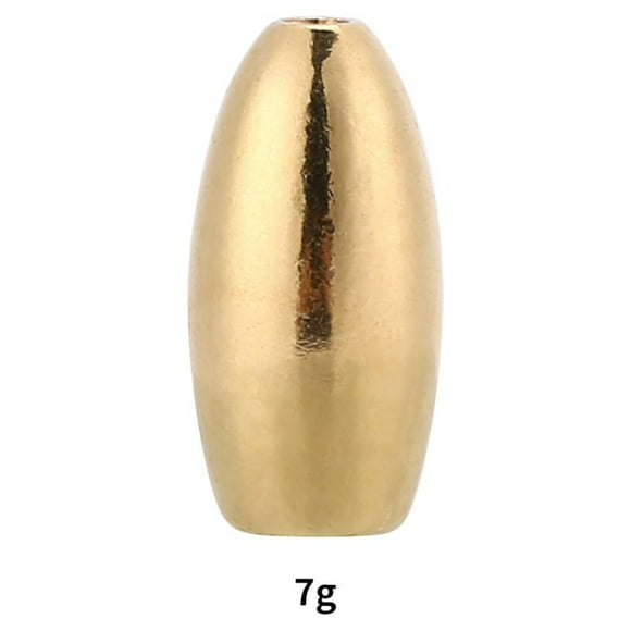Fishing Sinker,10Pcs CorrosiOn resistant Copper Fishing Weight Fishing Copper Weight Masterfully Created
