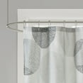 thumbnail image 2 of Madison Park Grey Shower Curtain, Circular Floral Shower Curtain, Lightweight Bath Curtains Decor with 12 Button Holes, Grey Multi, 72" x 72", 2 of 4