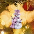 thumbnail image 3 of CuiLiyq Snowman Christmas Ornaments, Acrylic 2D Ornaments for Christmas Tree, Cute Snowman Decorations, Vintage Ornaments for Xmas Tree Holiday Crafts Hanging, 3 of 6