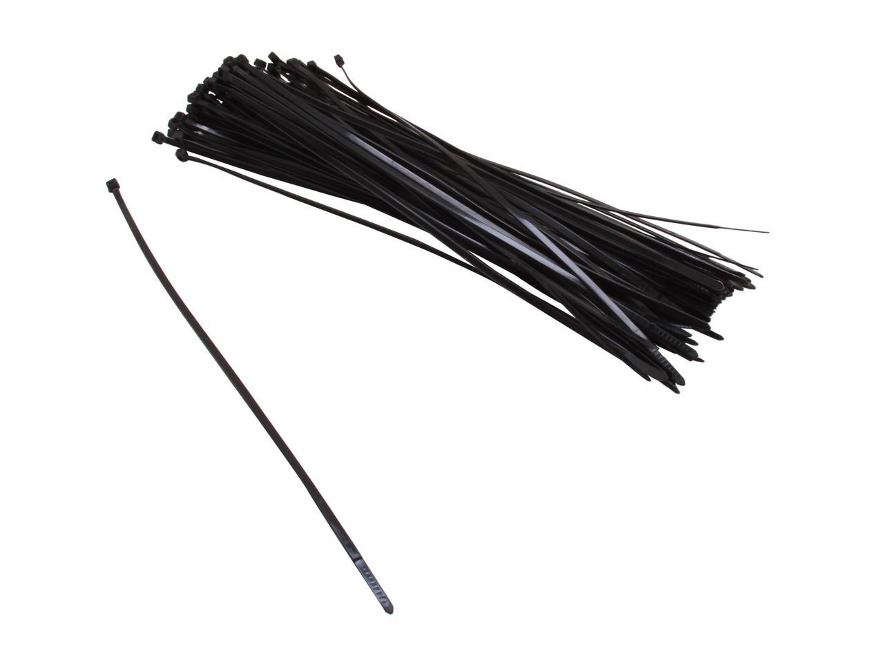 Nippon Labs CT-12S-BK Nippon Labs 12" Standard Cable Ties Black Color 100pcs/Bag