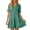 Dark Green, variant on Luvior Women’s Ruffle Short Sleeve V Neck Layered A‑Line Swing Midi Dress – Casual Summer Flowy Tiered Dress Dark Green L