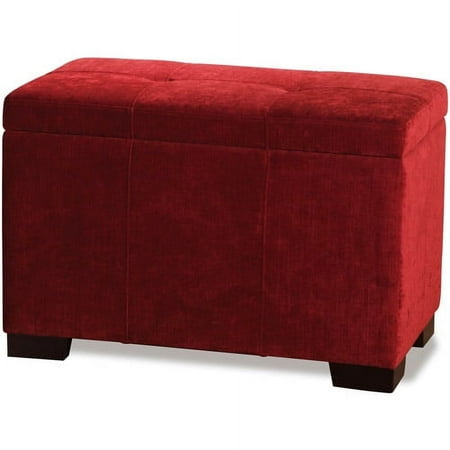 Avenue Six Detour Storage Chest with Lid, Vintage Grenadine