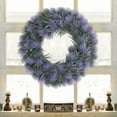 thumbnail image 7 of Unique Bargains Front Door Wreaths Artificial Farmhouse Wreaths All Seasons Decor Purple, 7 of 7