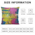 thumbnail image 5 of Qinduosi Abstraction Throw Pillow Cover Graffiti Abstract Beautiful Colorful Background Decorative Square Pillow Case for Home Bedroom Living Room Cushion Cover Inch, 5 of 5