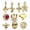 Alloy Model 5, variant on 10 Pack Silver Charms for Bracelets and Necklaces Charms for Women Pendant Beads Set