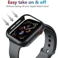 thumbnail image 3 of [2 Pack] Case Compatible with Apple Watch Series 7 41mm with Tempered Glass Screen Protector, Full Protective Hard PC Case, HD Ultra-Thin Cover for iWatch 41mm-Clear, 3 of 7