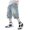 Blue, variant on mgoYE Boy Star Patchwork Denim Shorts Mid Rise Casual Loose Summer Streetwear Baggy Jeans Jorts(Blue,5-6 Years)