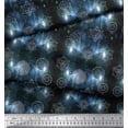 thumbnail image 3 of Soimoi Blue Heavy Canvas Fabric Scared Geometric Galaxy Print Sewing Fabric Yard 58 Inch Wide, 3 of 3