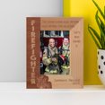 thumbnail image 1 of Fire Fighter Personalized Wooden Frame 3 1/2" x 5" Brown (Vertical), 1 of 1