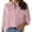 Red, variant on Cotton Striped Button Down Shirt for Women Little Oversized Long Sleeve Blouses Dress Shirts Work Tops Shirts for Women
