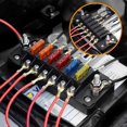 thumbnail image 3 of Portafusibles para automóvil, caja de fusibles positiva y negativa de 6 vías con divisor de potencia enchufable con luz LED, 3 of 5